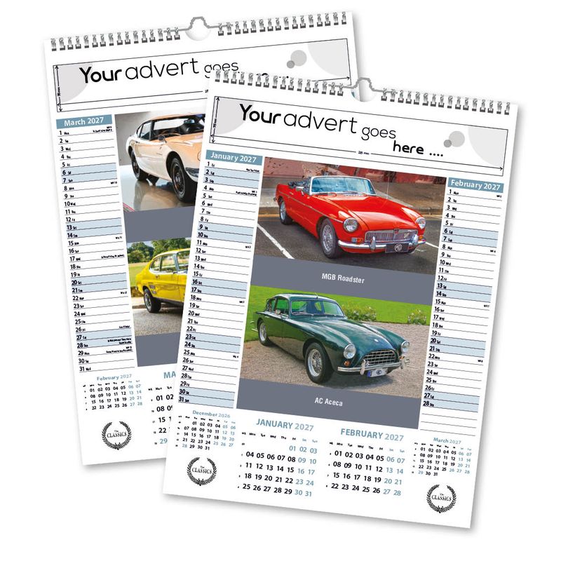 The Classics 6 Leaf Mini Memo Calendar, 2027 edition