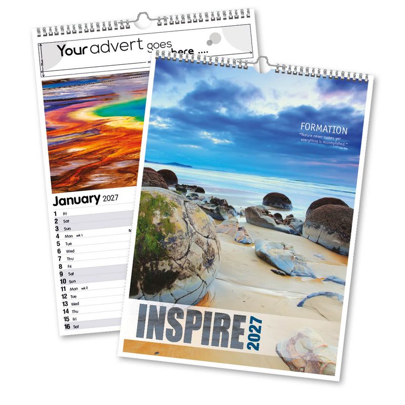 Inspire 13 Leaf Mini Memo Calendar, 2027 edition