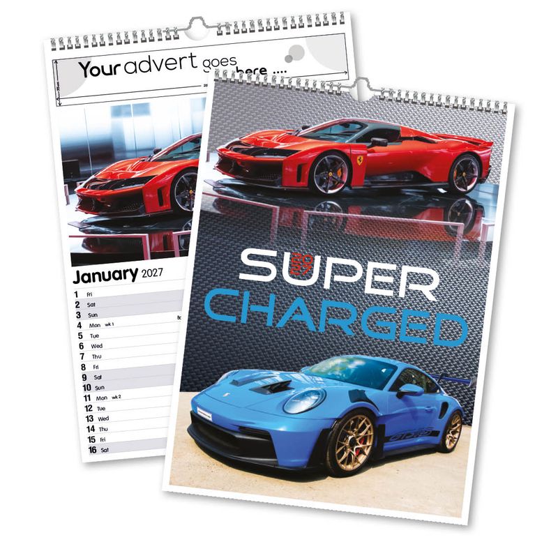 Supercharged 13 Leaf Mini Memo Calendar, 2027 edition
