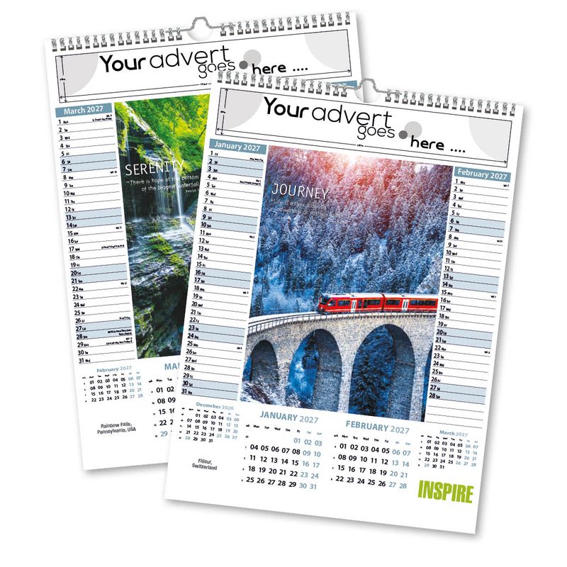 Inspire Memo Wall Calendar, 2027 edition