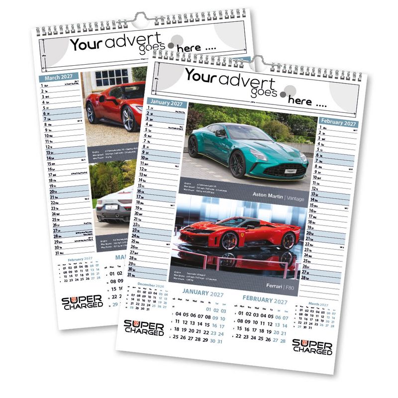 Supercharged Memo Wall Calendar, 2027 edition
