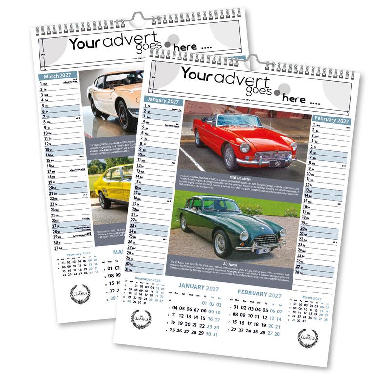 The Classics Memo Wall Calendar, 2027 edition