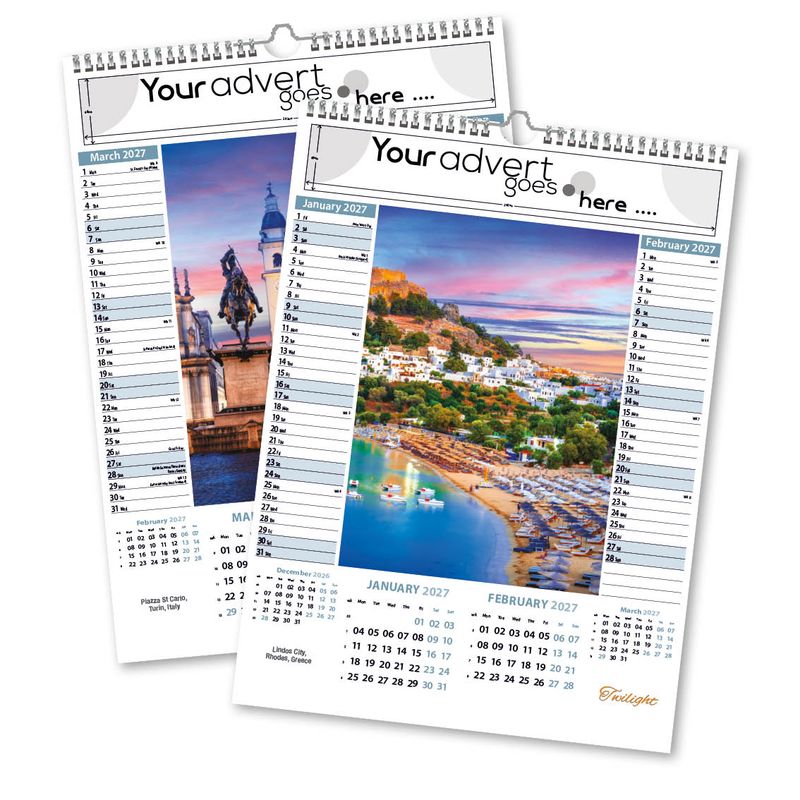 Twilight Memo Wall Calendar, 2027 edition