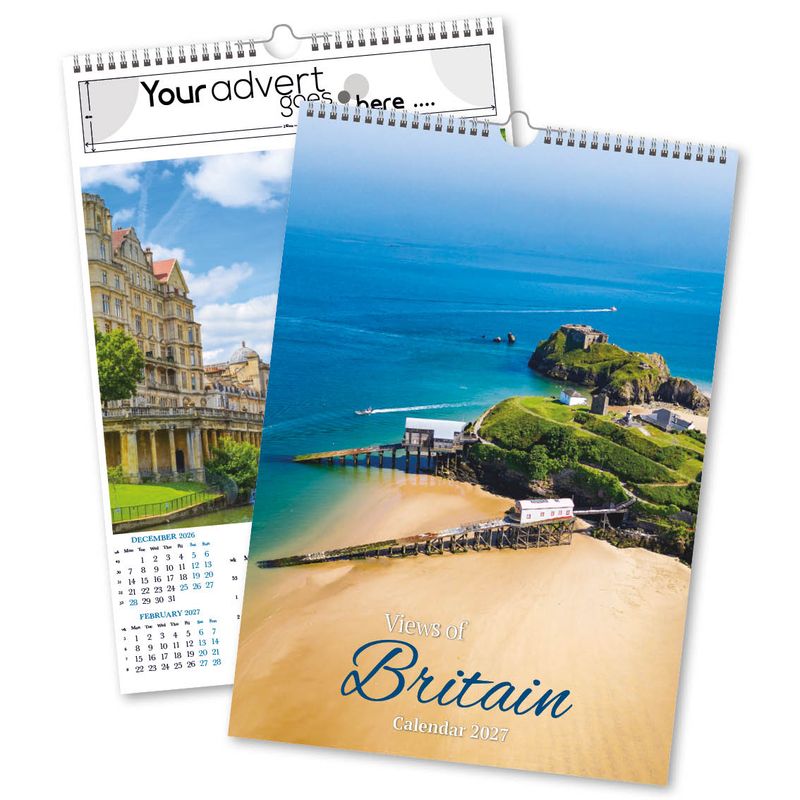 Views of Britain Wall Calendar, 2027 edition