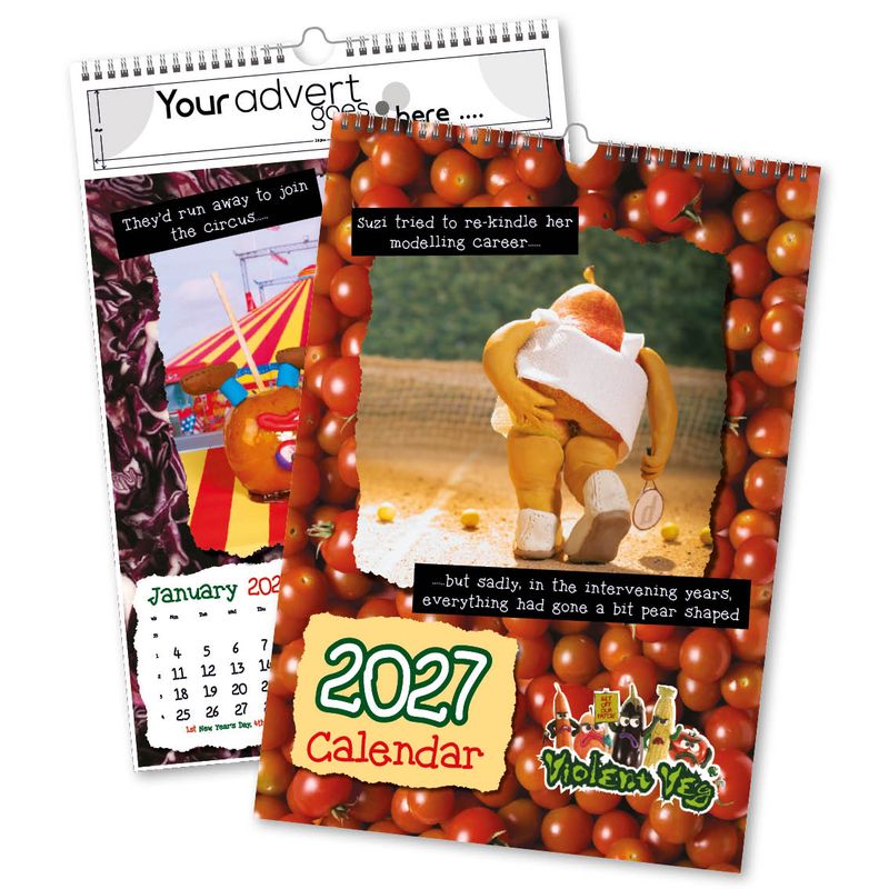 Violent Veg Wall Calendar, 2027 edition