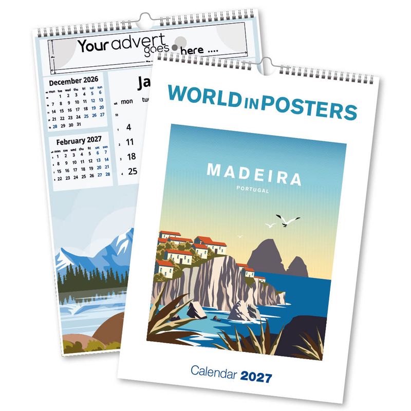 World in Posters Wall Calendar, 2027 edition