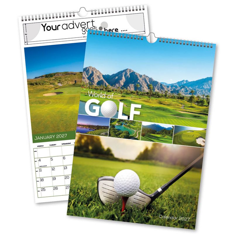 World of Golf Wall Calendar, 2027 edition