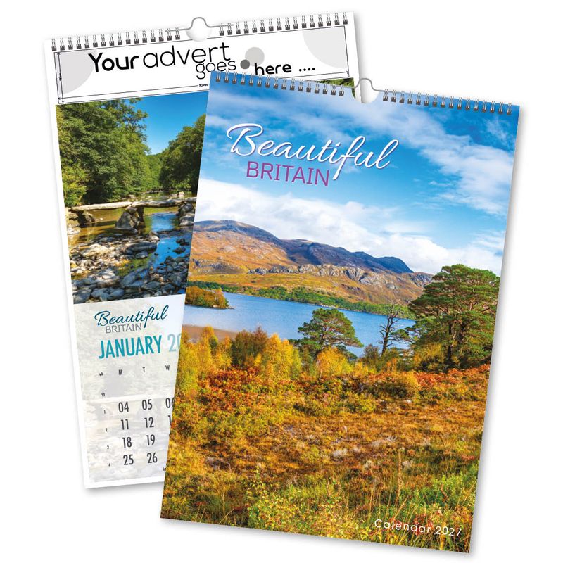 Beautiful Britain Wall Calendar, 2027 edition