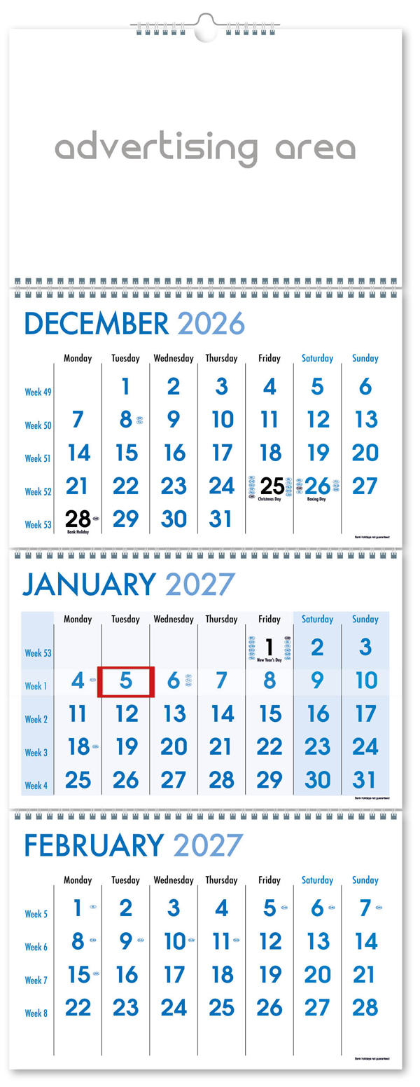 Triple Wired Shipping Calendar