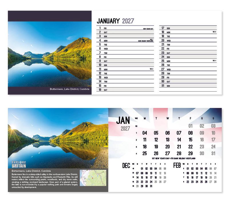 explore britain desk calendar 2027 1