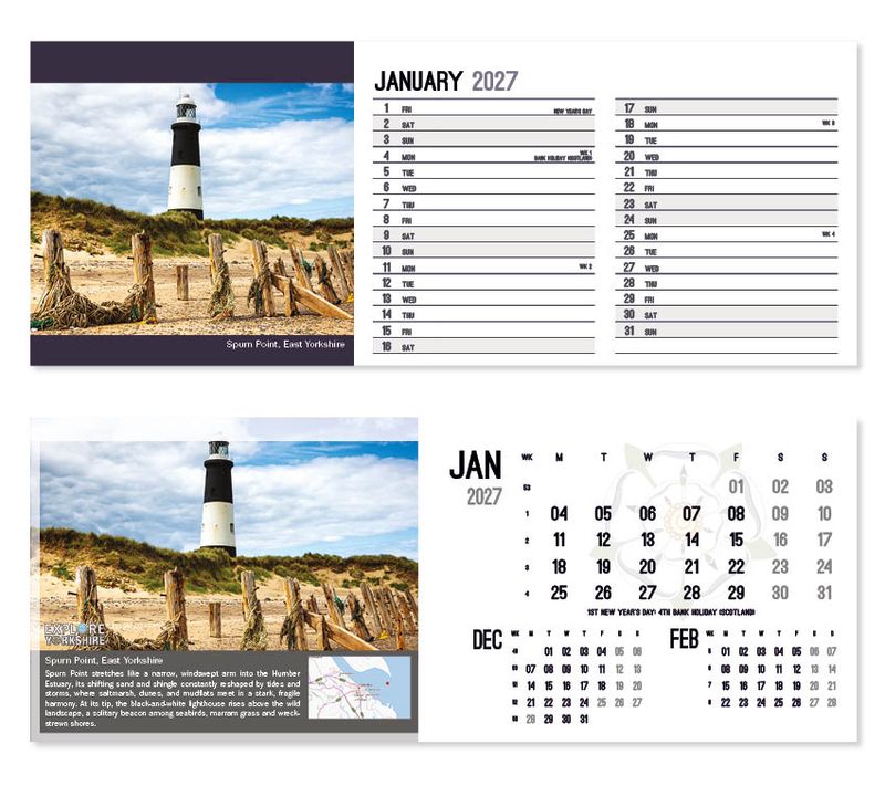 explore yorkshire desk calendar 2027 1