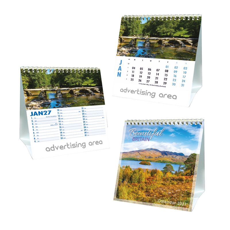 Beautiful Britain Mini Desk 2027 3D